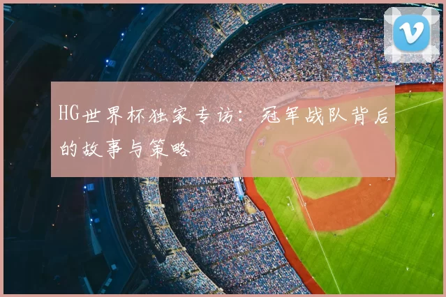 HG世界杯独家专访：冠军战队背后的故事与策略